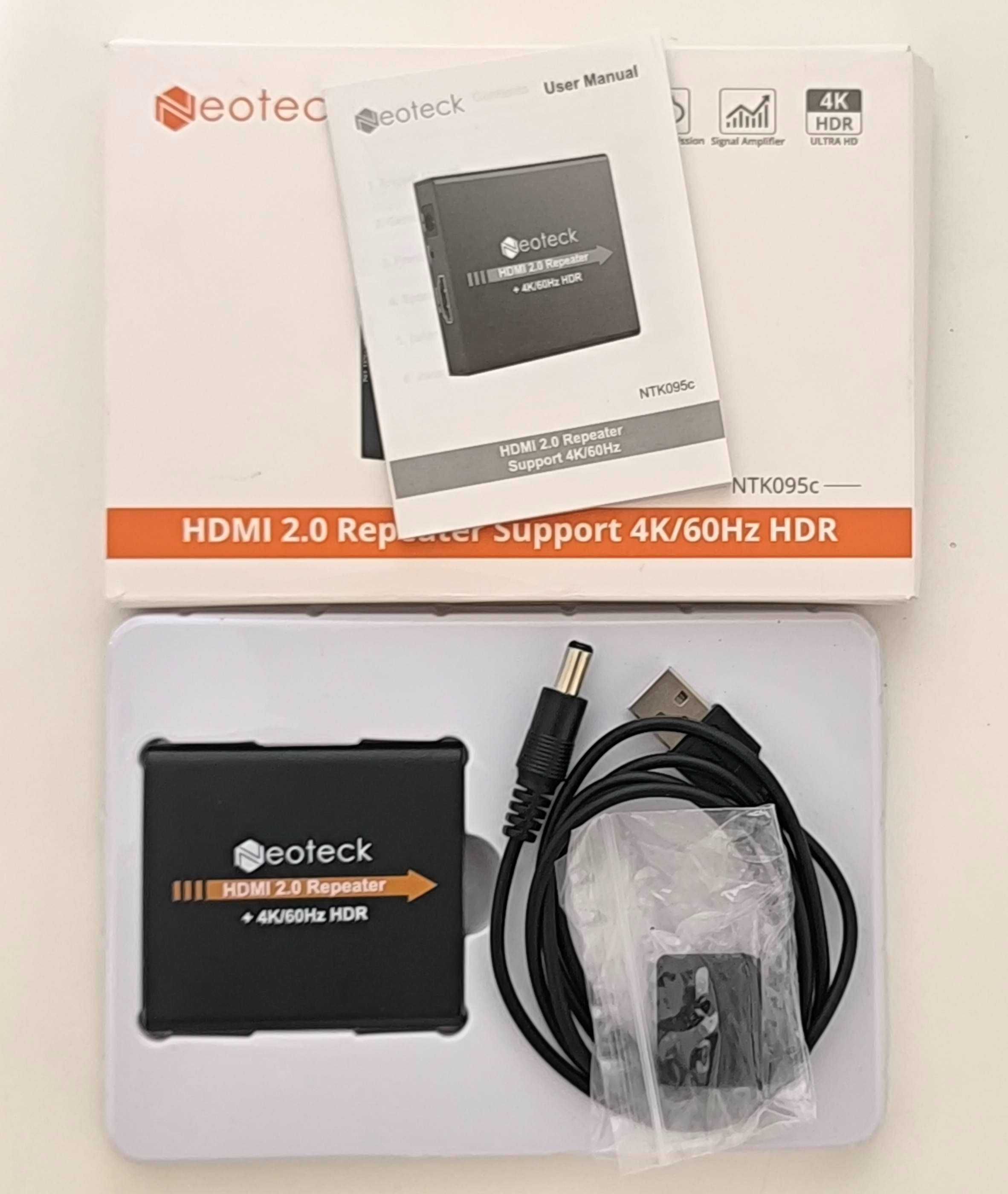 Розширювач сигналу HDMI Neoteck HDMI 2.0 Повторювач 4K до 60м