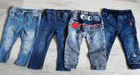 Spodnie jeans 86cm 4szt