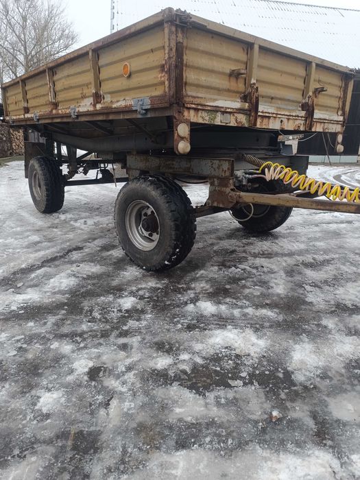 Przyczepa D-47 , wywrotka 3 str, 4 T ładowność, Zarejestrowana