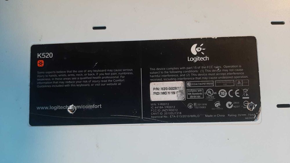Комплект клавиатура logitech k520 + мышка Logitech M325