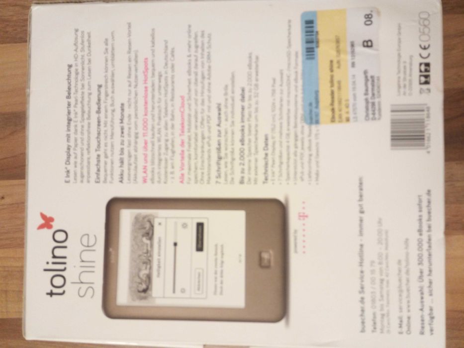 Leitor digital/ereader Tolino - como novo