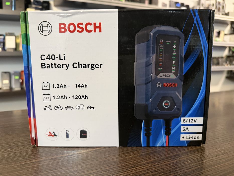 Ladowarka Prostownik C40 Li-Ion Bosch 6V 12V 5A Poznań Długa 14