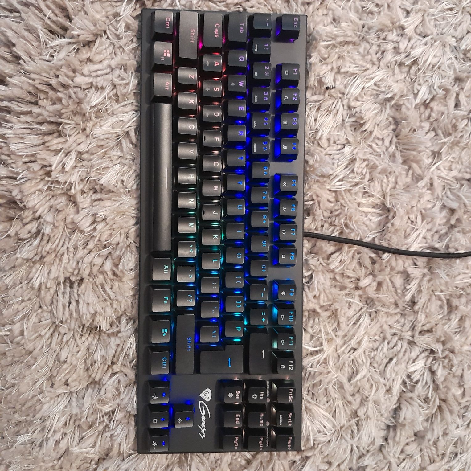 Klawiatura Genesis Thor 300tkl RGB Outemu red