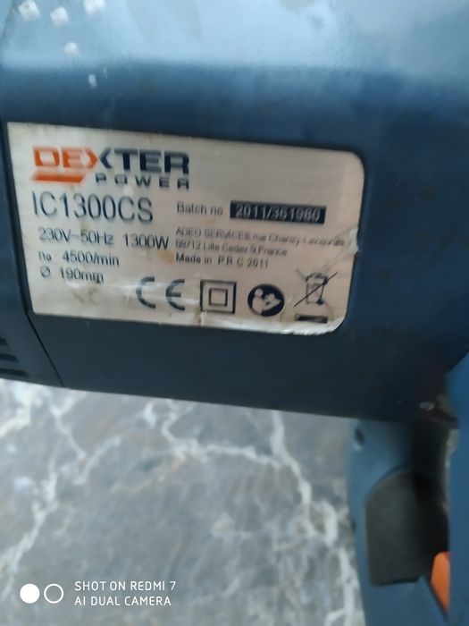 Циркулярка торцовочна ручна DEXTER