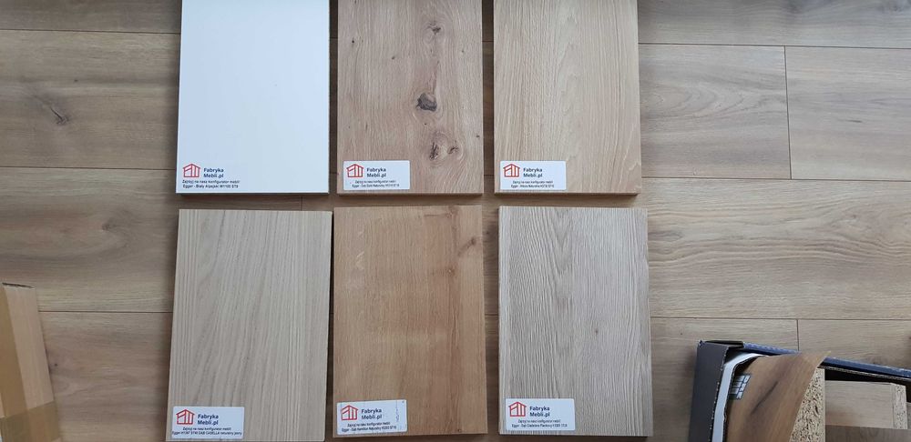 Próbki blatów Egger