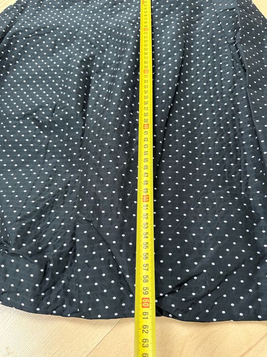 Spódnica granat w kropki midi Bolero