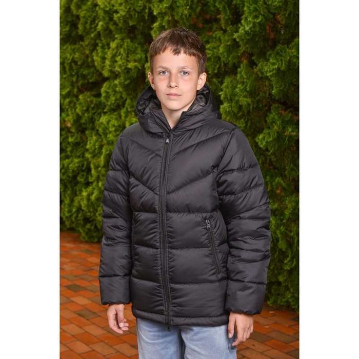 Трендовий зимовий теплий пуховик для хлопців р.36–48 на рости 128–170