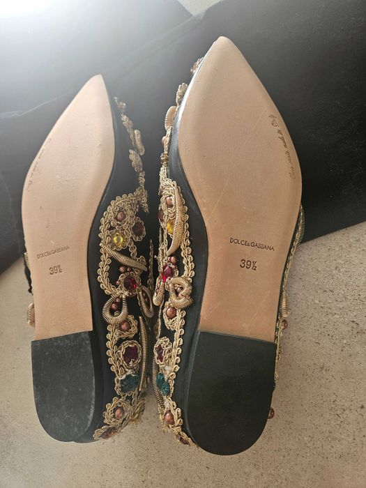 Buty D&G mocno zdobione z kryształkami