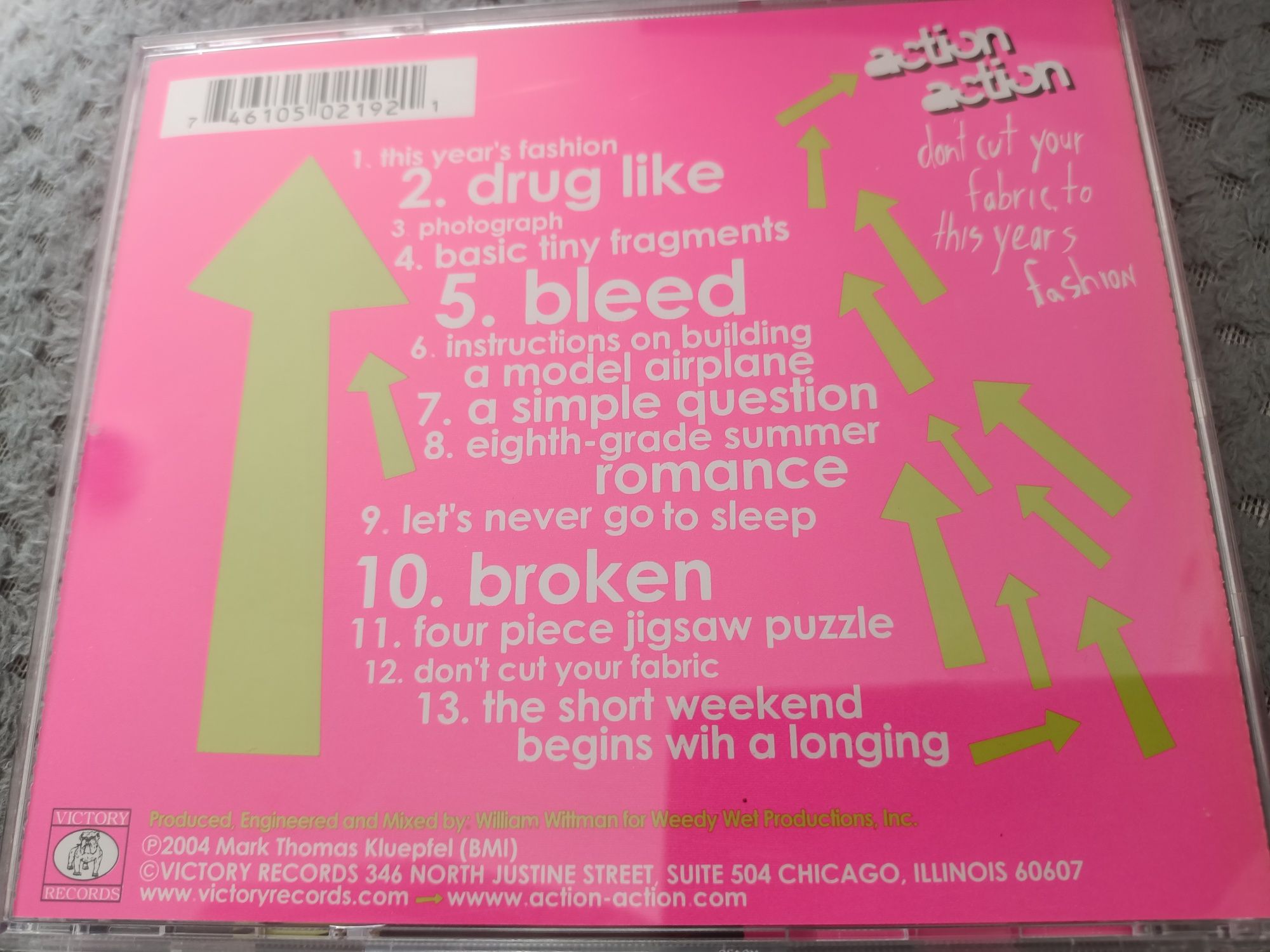 Action Action - Don't Cut Your Fabric To This Year's Fashion (CD, Albu