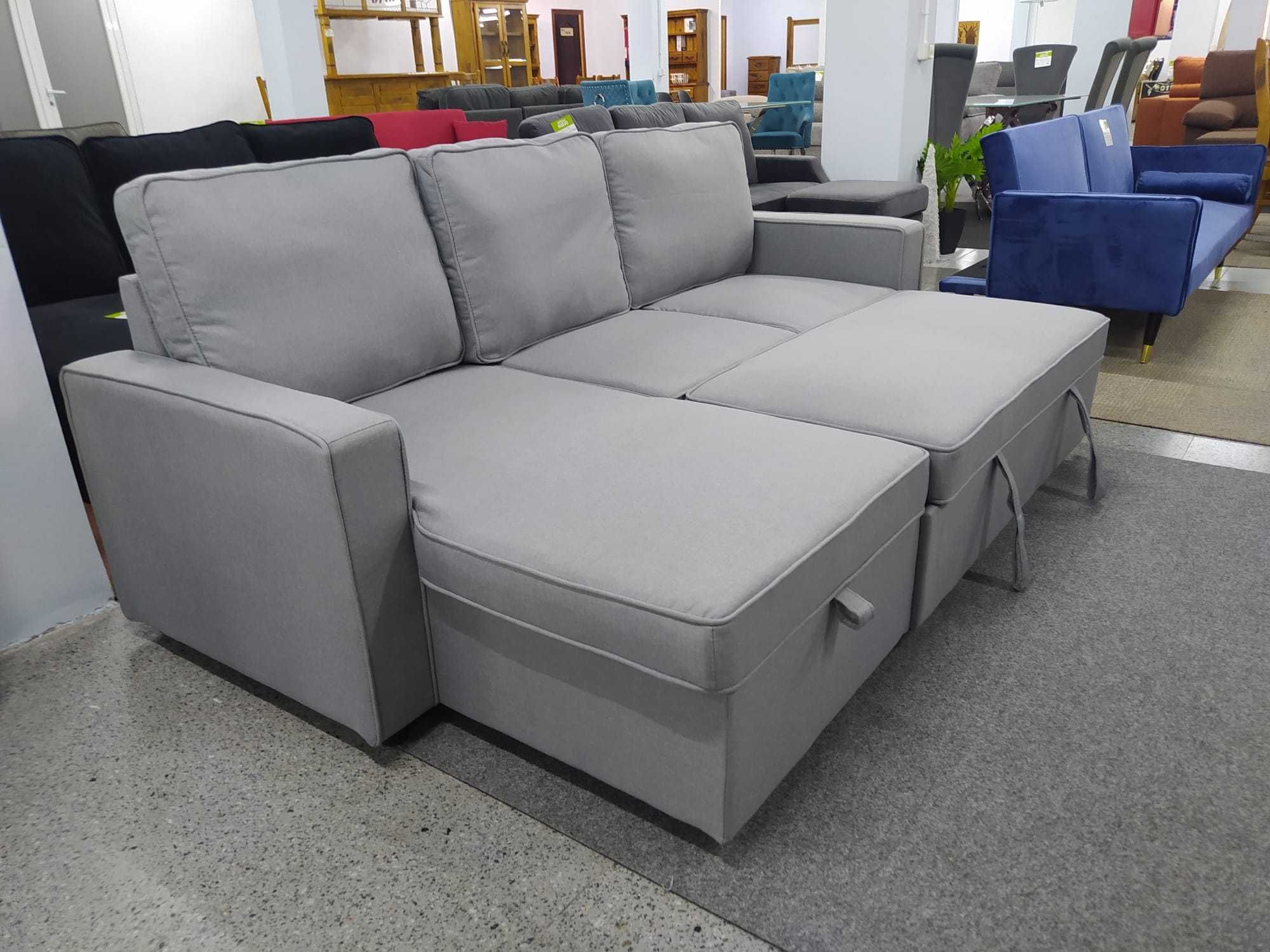 Sofa chaiselongue cinza