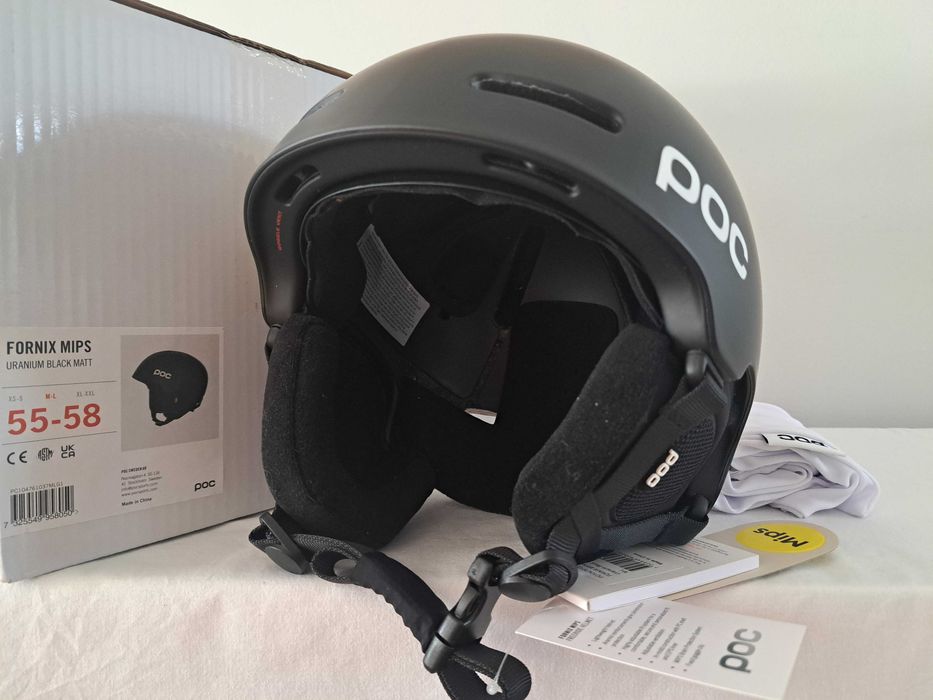 Kask narciarski POC Fornix Mips Uranium Black Matt M/L 55-58cm