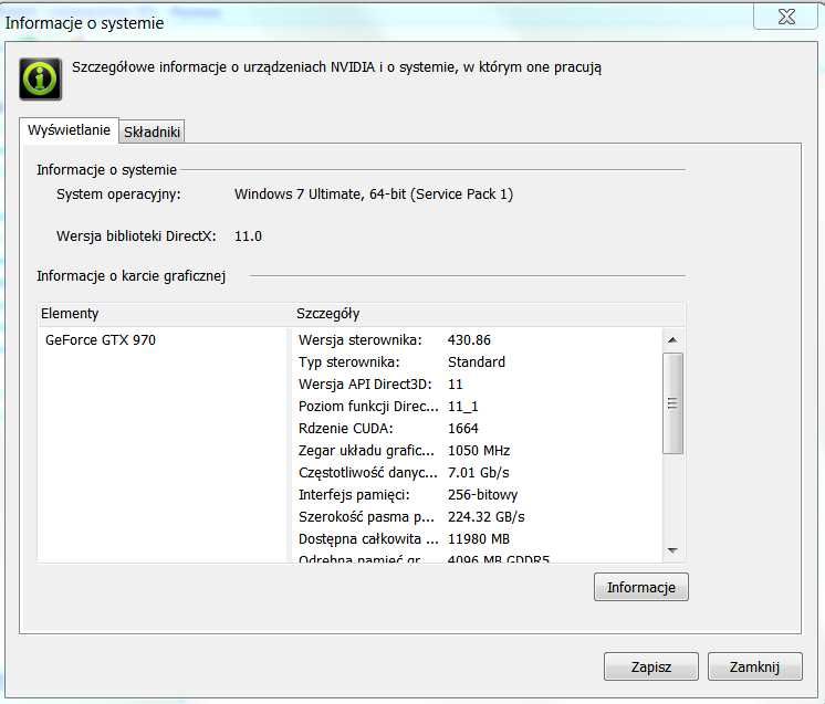 Komputer stacjonarny i7-2600K/GTX-970/16GB/