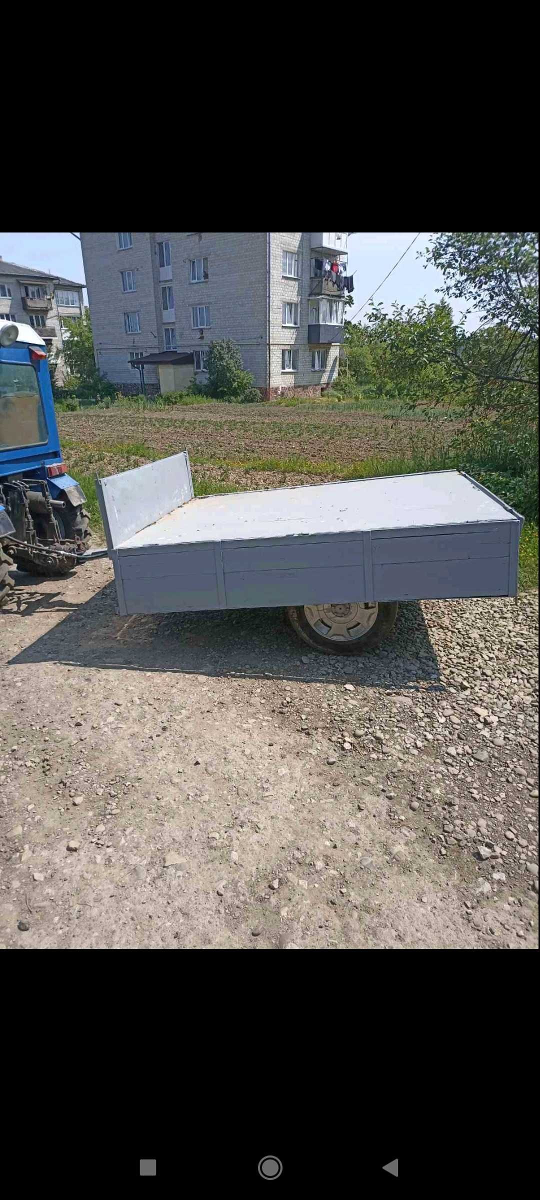 Причіп самоскид одноосний