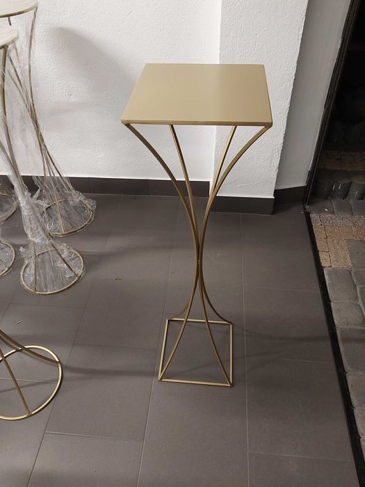 Stojak metalowy do kompozycji 90cm świecznik gięty na imprezy