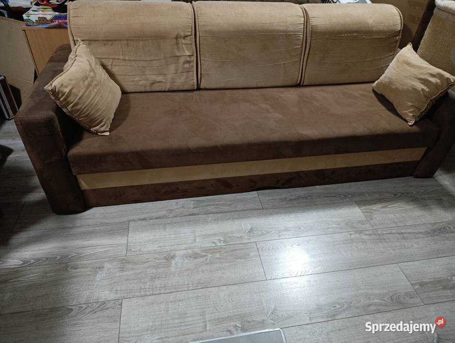 kanapa rozkładana sofa łóżko tapczan dwuosobowy bardzo pilnie sprzedam