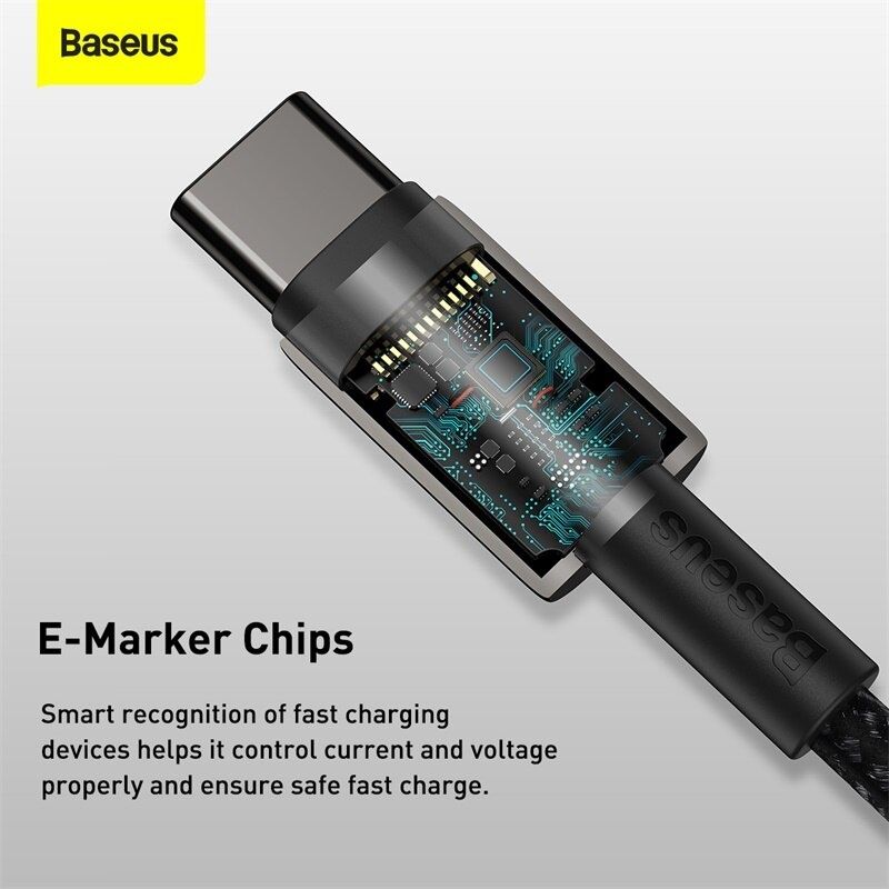 Cabo Baseus 100W USB C 2M
