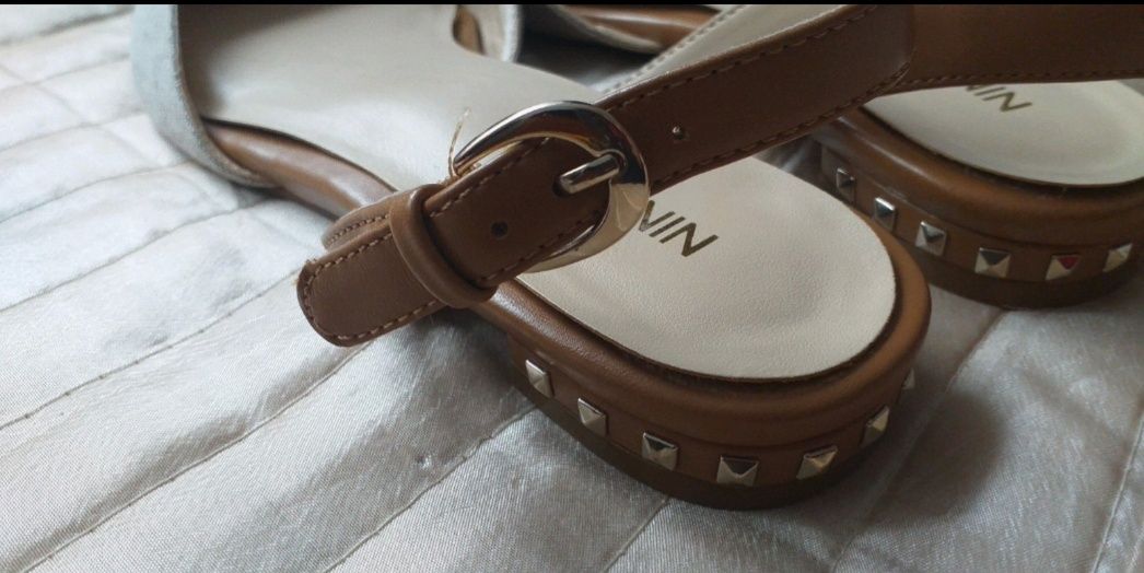 Sandały Nine West Czółenka Damskie Półbuty bez pięty