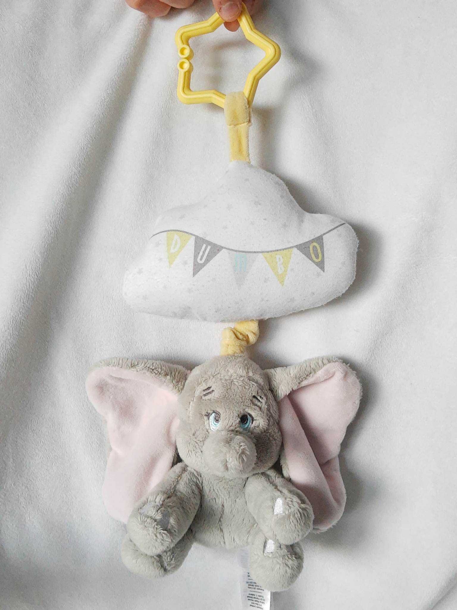 Maskotka Słonik Dumbo pozytywka Disney Baby dla niemowląt do kołyski