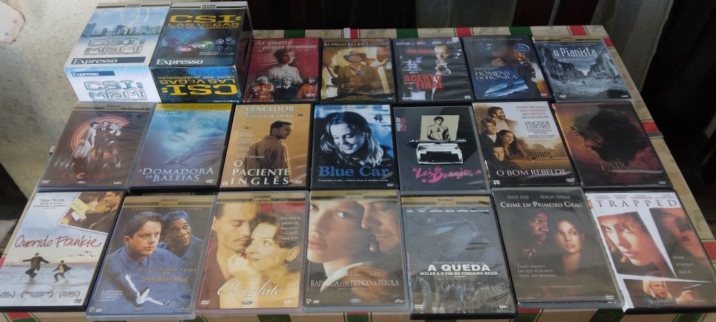 DVD/ 63 DVD em muito bom estado,filmes de acção, romance e outos géner