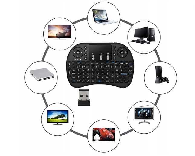 Mini klawiatura membranowa bezprzewodowa smart TV bluetooth