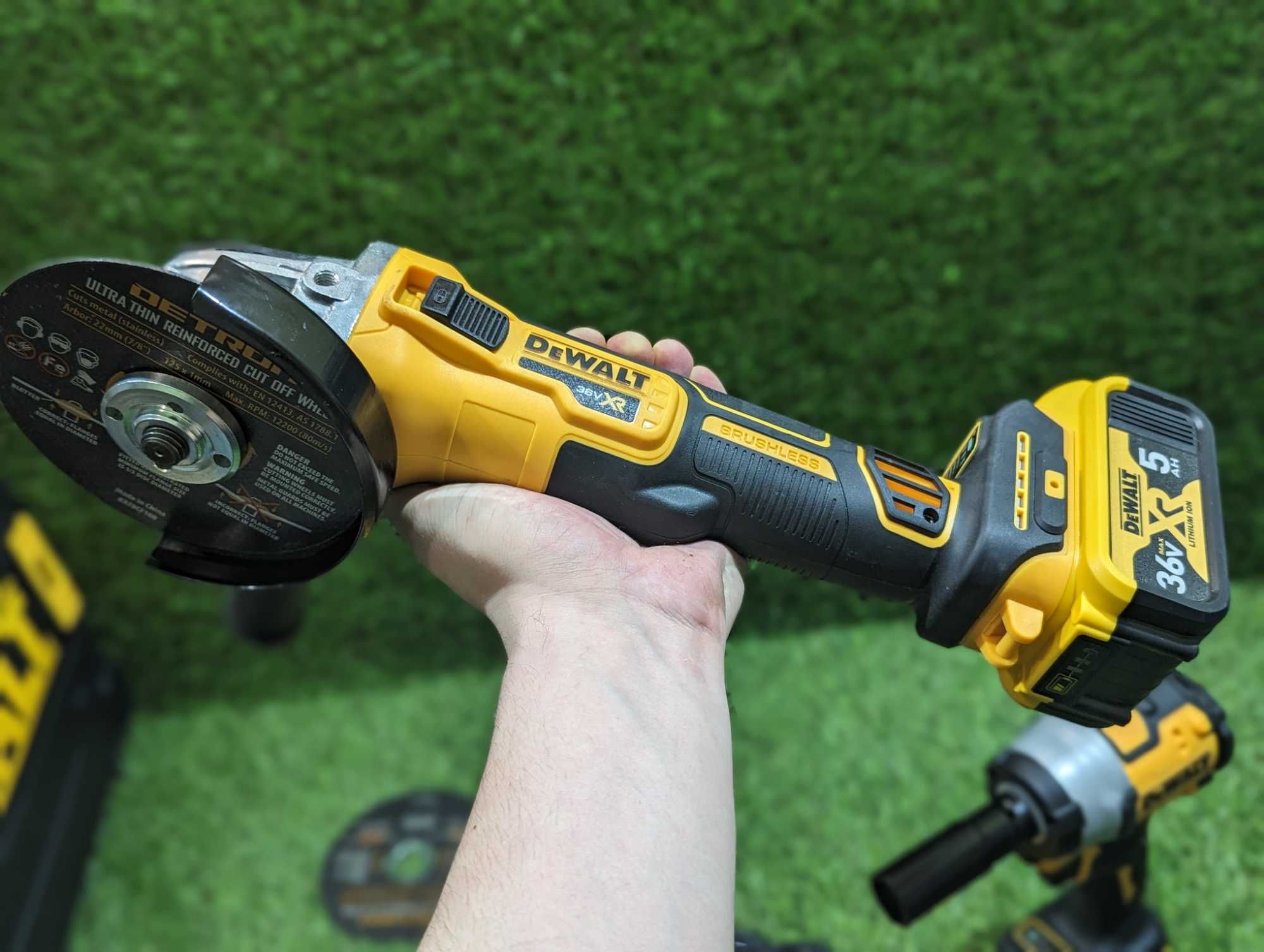 2в1 Болгарка DeWALT DCG 405P2 36V Гайковерт акумуляторний Девольт