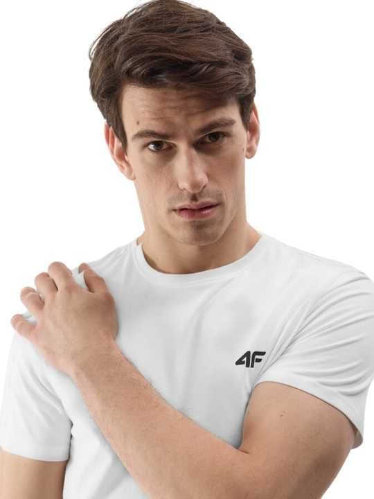 Koszulka Męska 4F Bawełna T-SHIRT BIAŁA (SHM1154-10) -3XL WYSYŁKA 24H