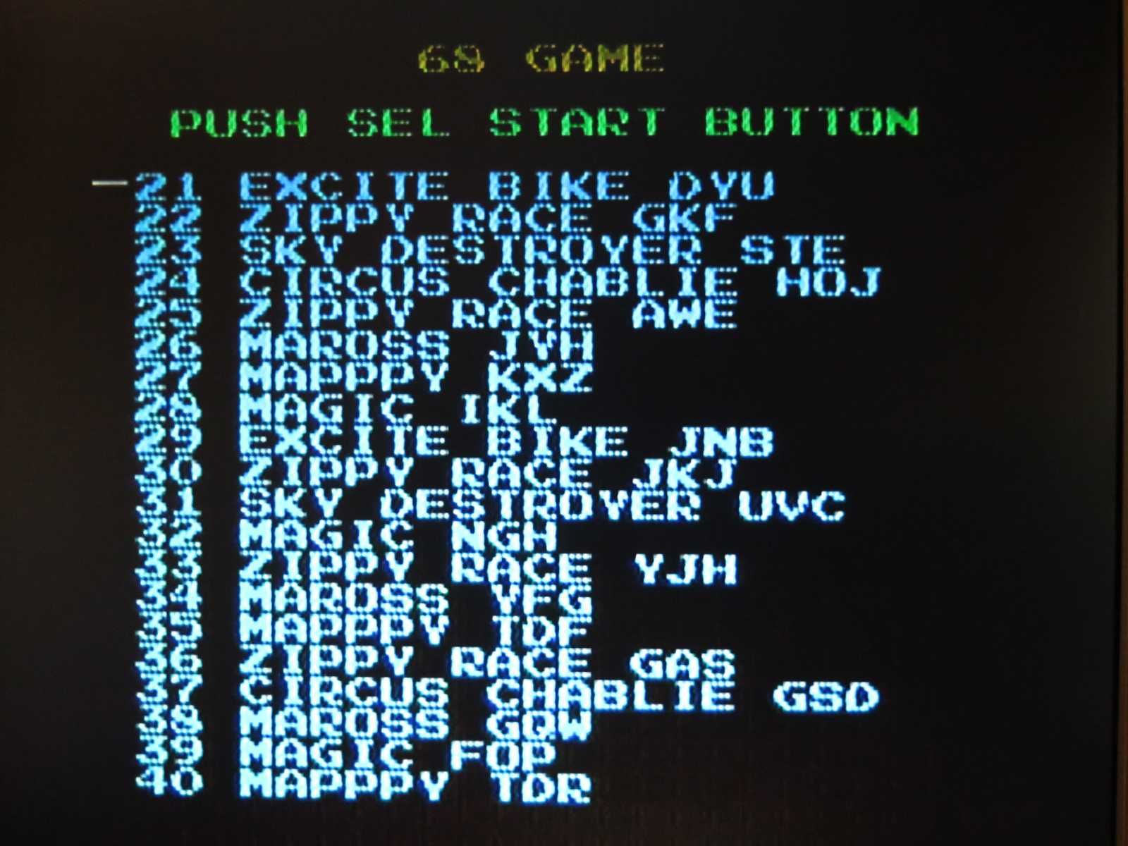 Pegasus - 68 in 1 - Działa