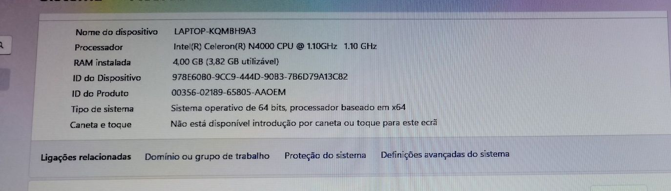 Portátil HP branco