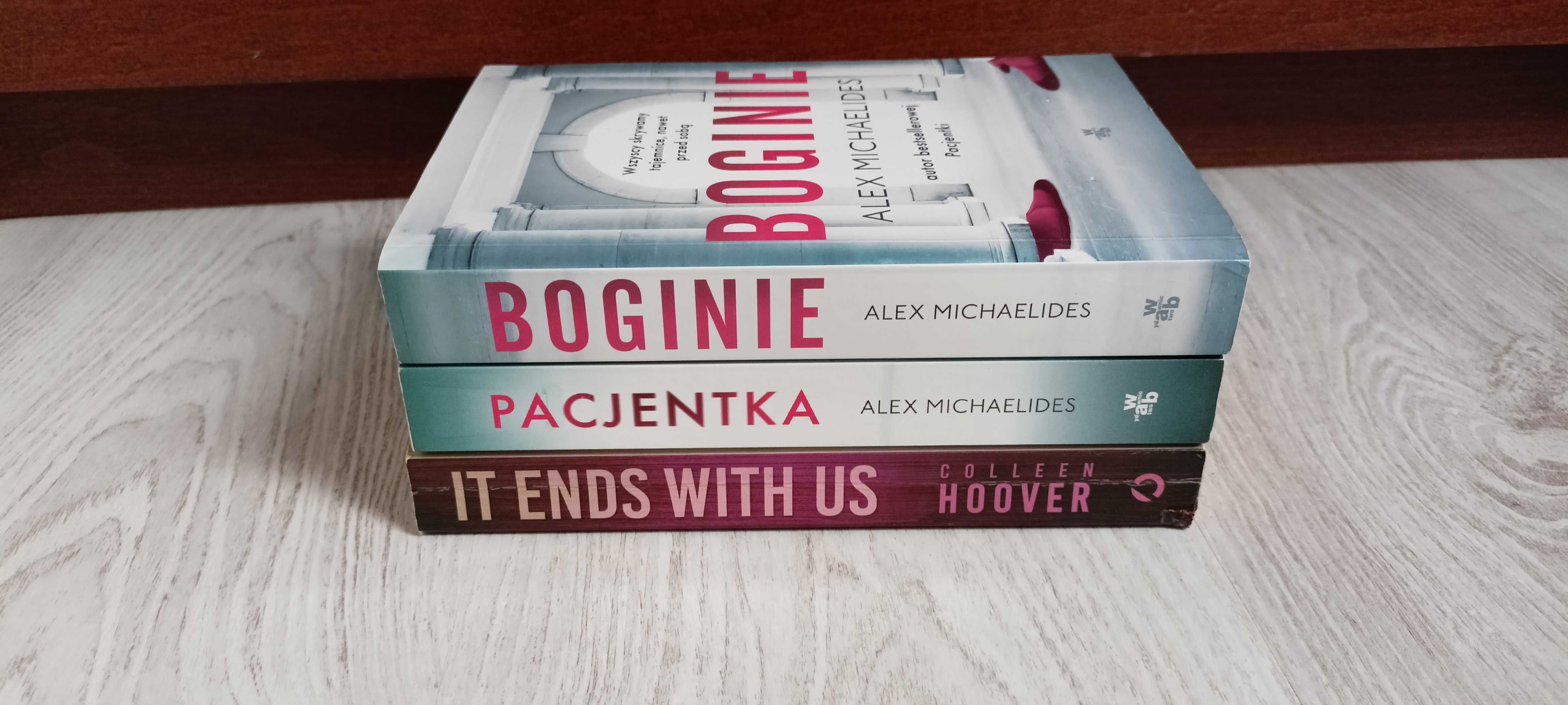 Alex Michaelides Pacjentka + Boginie + Colleen Hoover It ends with us