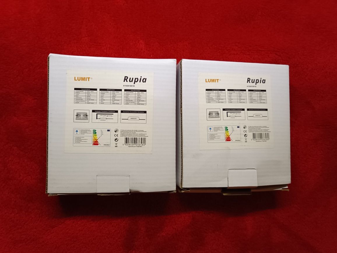 2x Rupia downlight led 18w