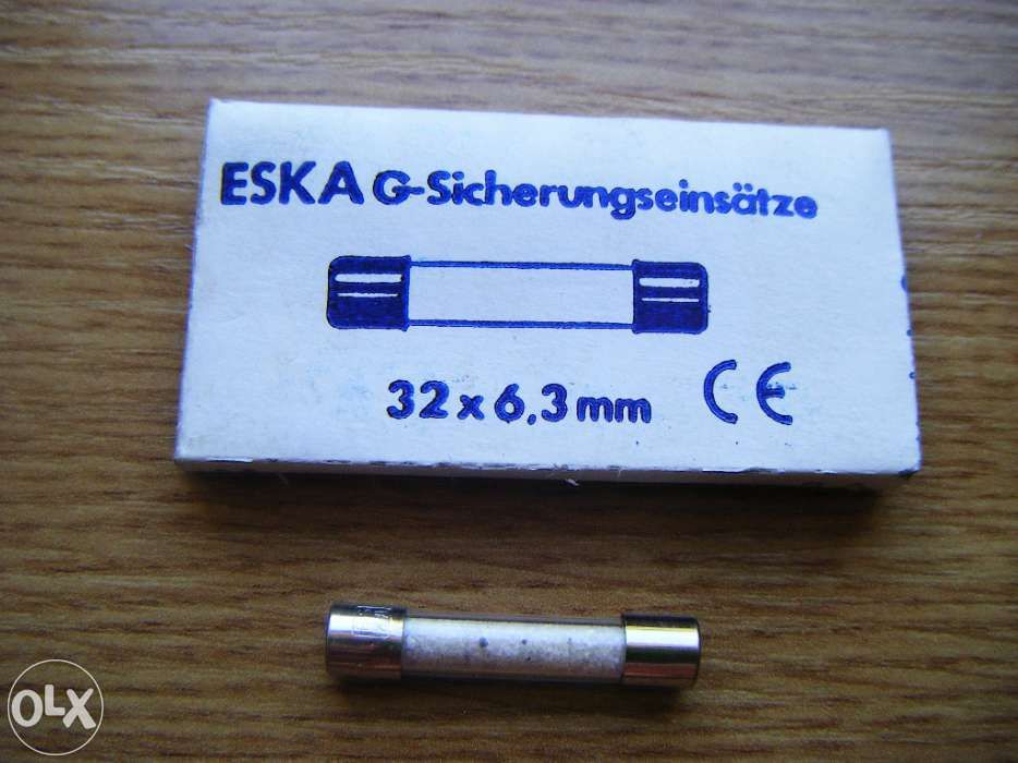 Bezpiecznik szklany ESKA 32 x 6,3 mm 10A niemieckie bezpieczniki