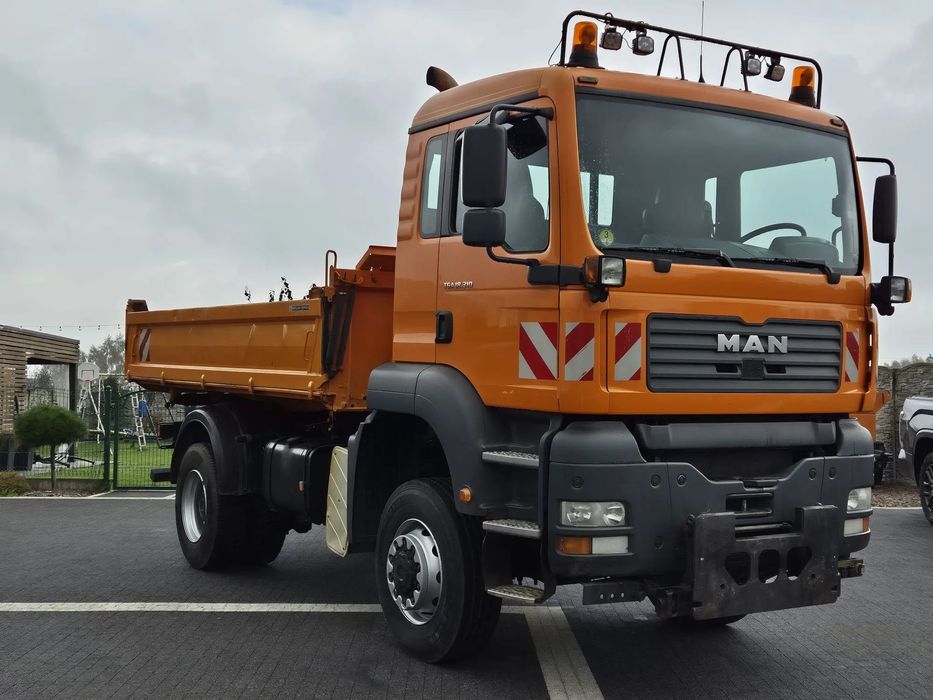 MAN TGA 18.310  4x4 Czołownica Hydraulika Schmidt  Wywrotka MeilerKipper Hydraulika Niski Przebieg