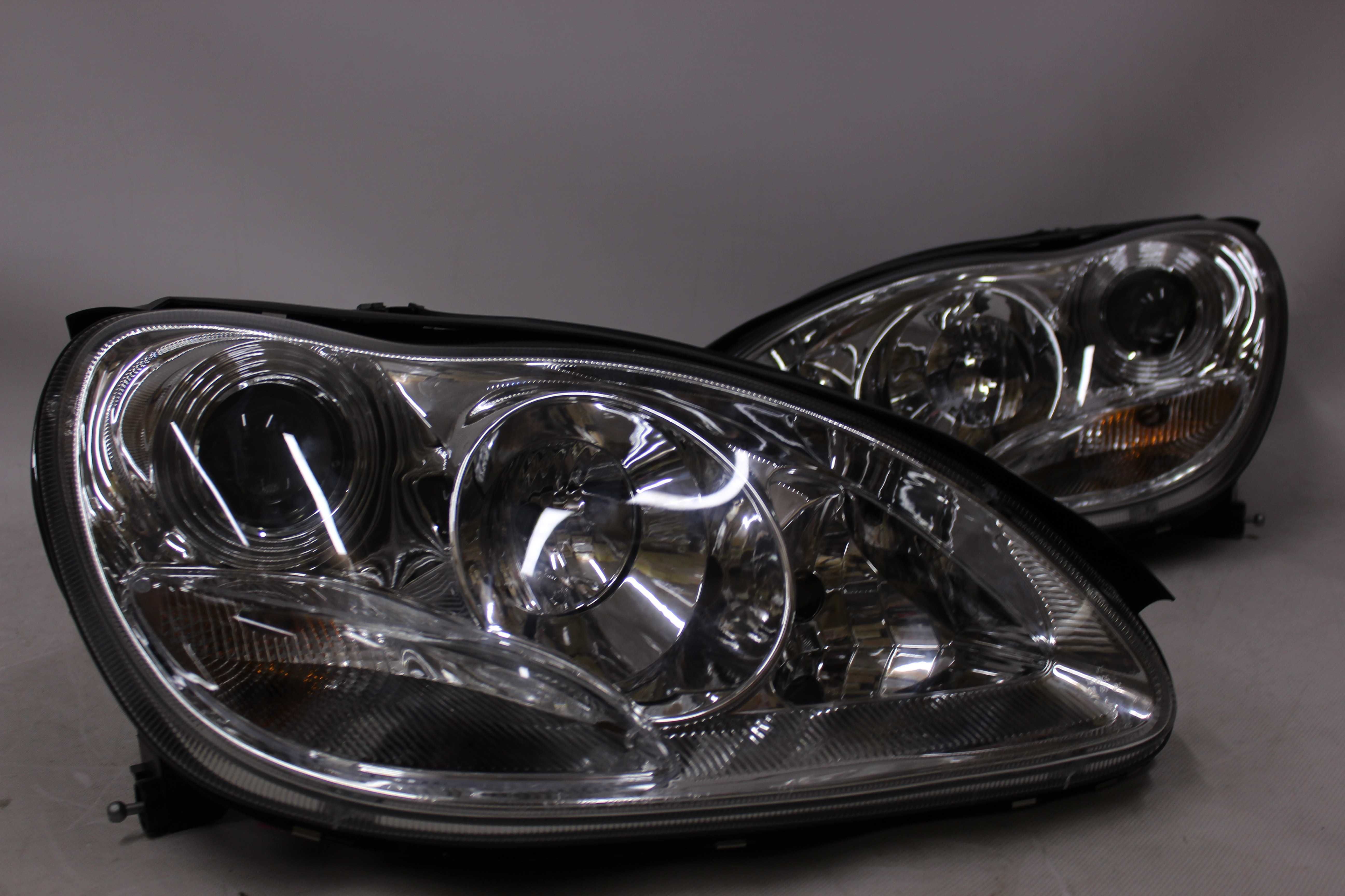Lampy przednie przód MERCEDES S-Klasa 02-05 W220 Xenon d2s CHROM NOWE