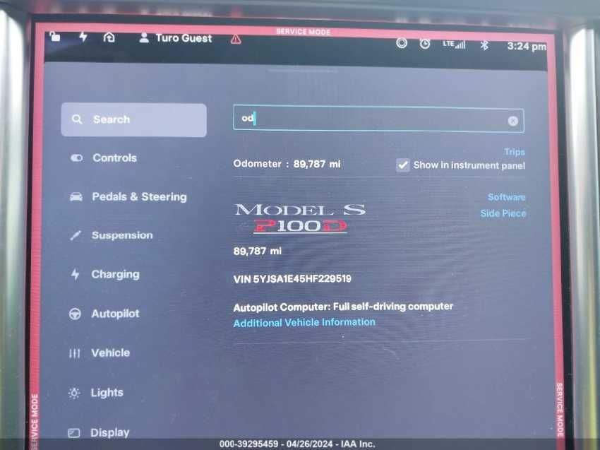 Tresla Model S 100D 2017