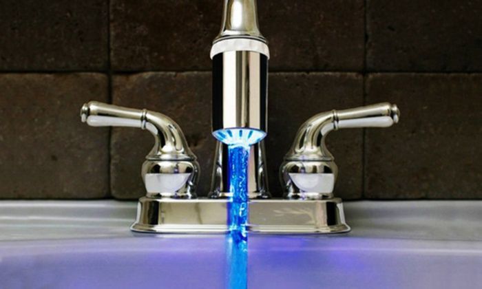 Świecący perlator led RGB ze wskaźnikiem temperatury