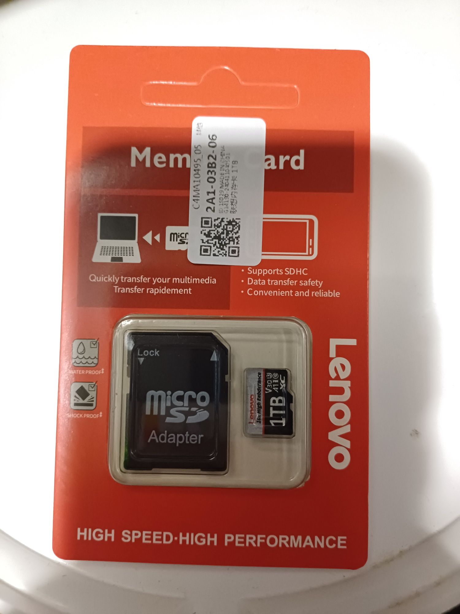 NOWA karta pamięci LENOVO microSDXC 1TB U3 A1 V30 klasa 10