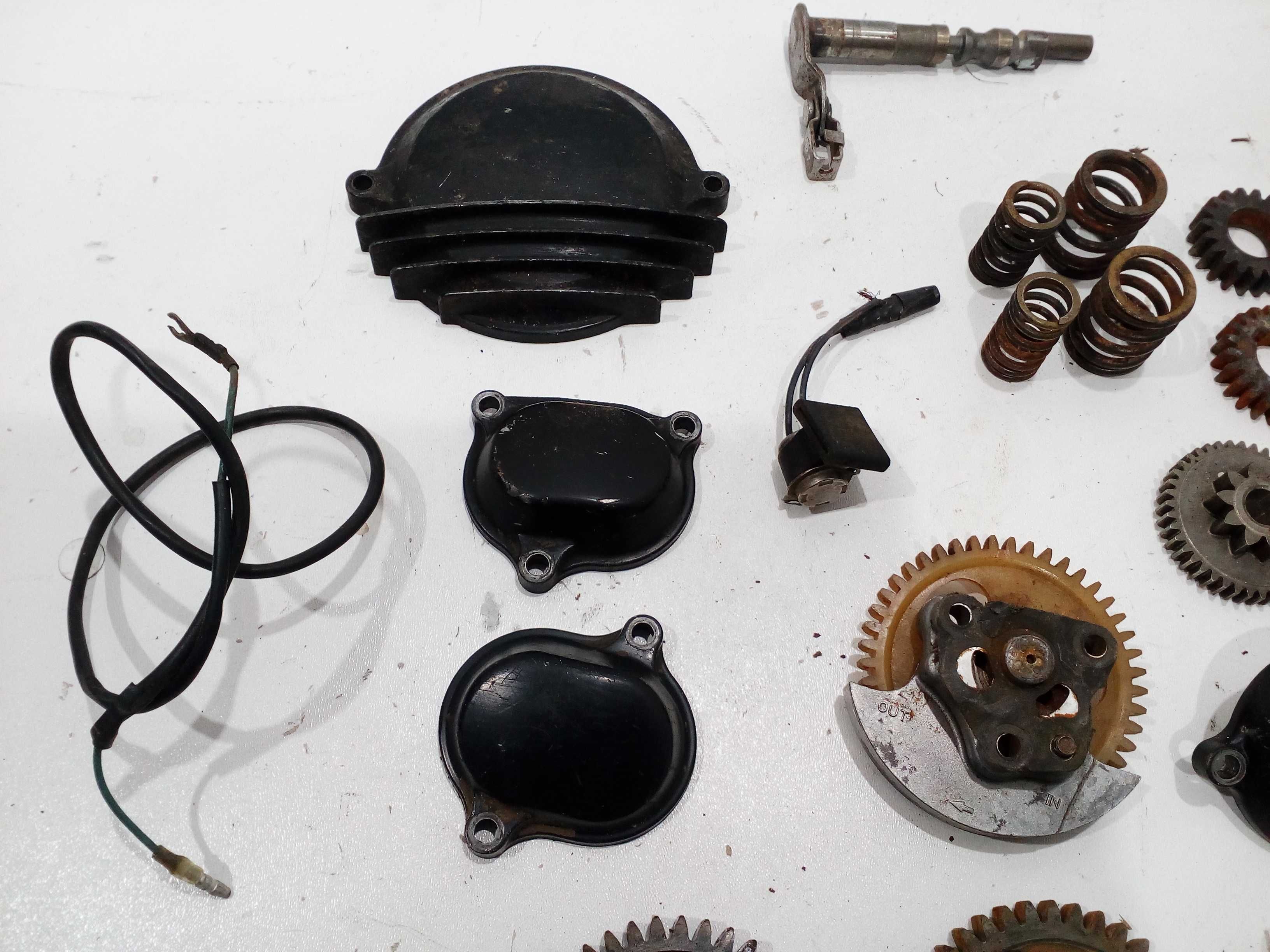 Yamaha tw 125 silnik na części wał korbowód zębatka  dekiel