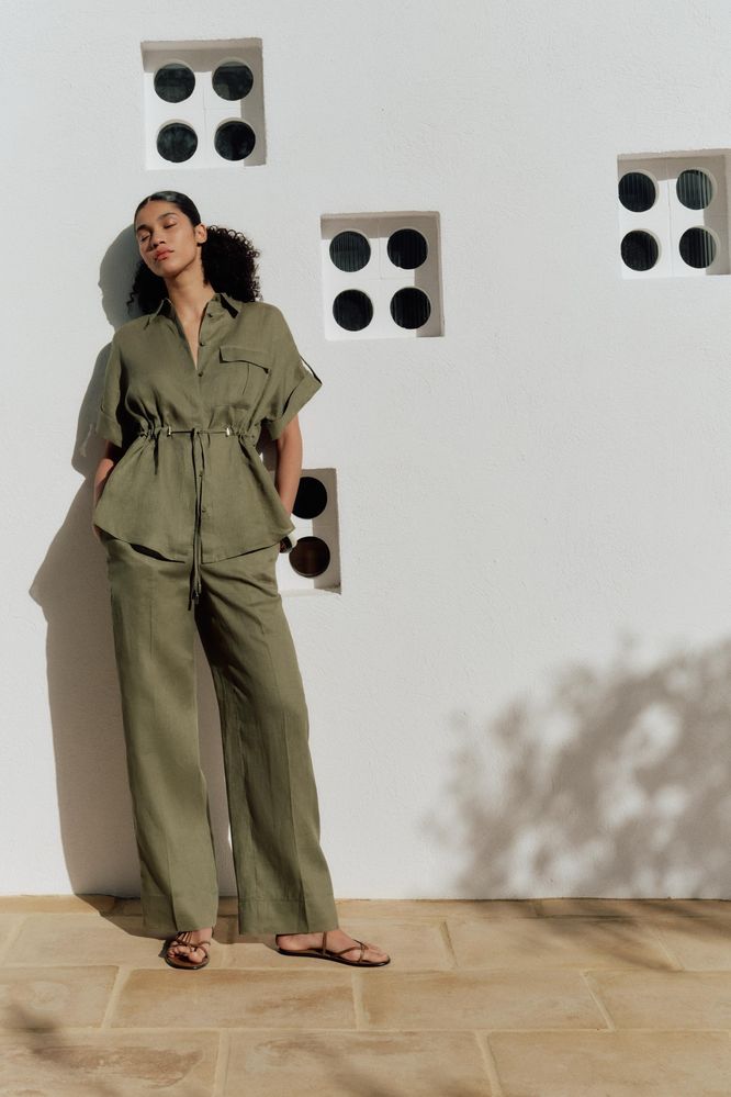 Костюм лляний Zara XS (S)