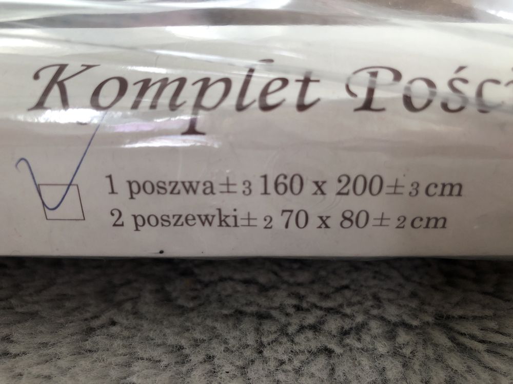 Komplet poscieli satynowej Andropol 160/200 +2x70x80