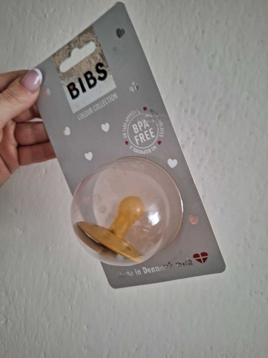 Smoczek Bibs musztardowy