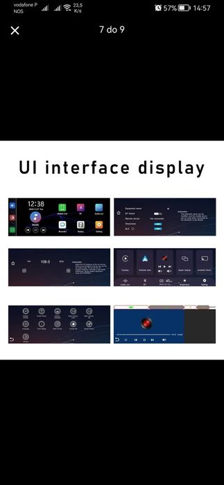 Ecrã 10,26'' p/ carro - Mp5 - GPS, Car Play, Android Auto, BT 5.0