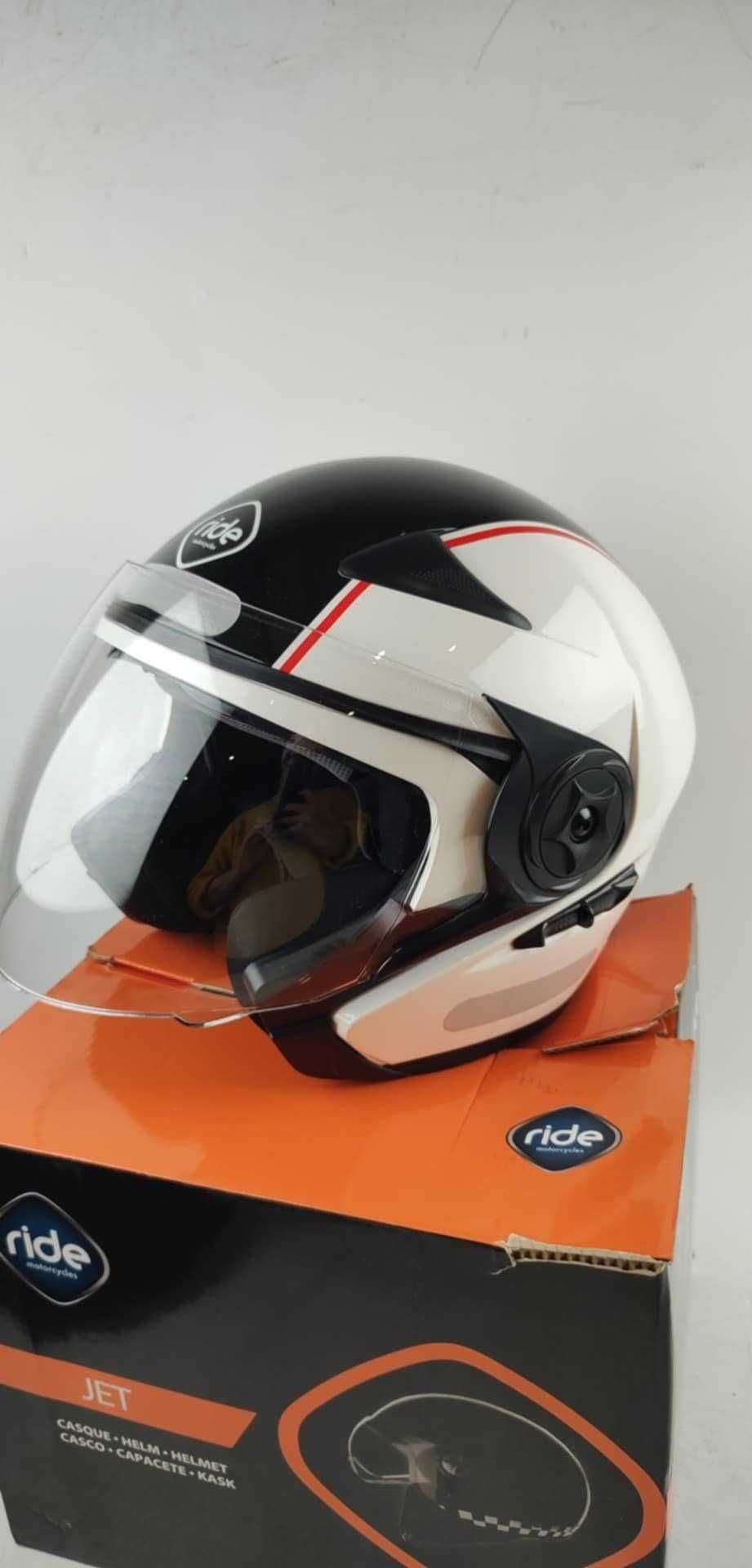 Kask Motocyklowy Cross na motor S Otwarty