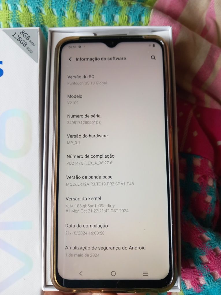 Telemóvel VIVO Y33s 128Gb ROM