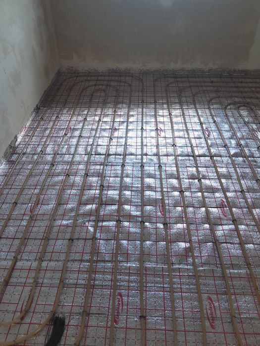 Підготавлюємо все для теплої підлоги,розмотування теплої підлоги.