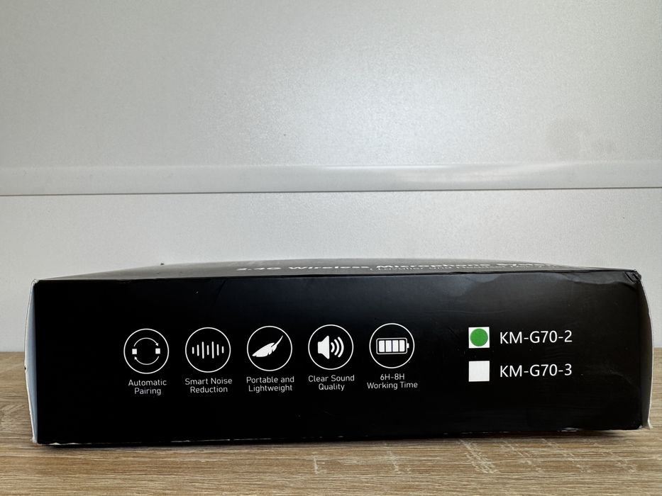 Преміум бездротовий мікрофон KIMAFUN KM G70 -Студія якість звуку.