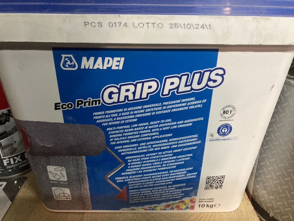 Готова до використання адгезійна грунтовка, Mapei Eco Prim Plus, 10 кг