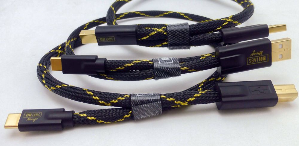 Kabel DH Labs MIRAGE USB 2m A-B Najwyższa Seria Srebro USA Audio HiEnd