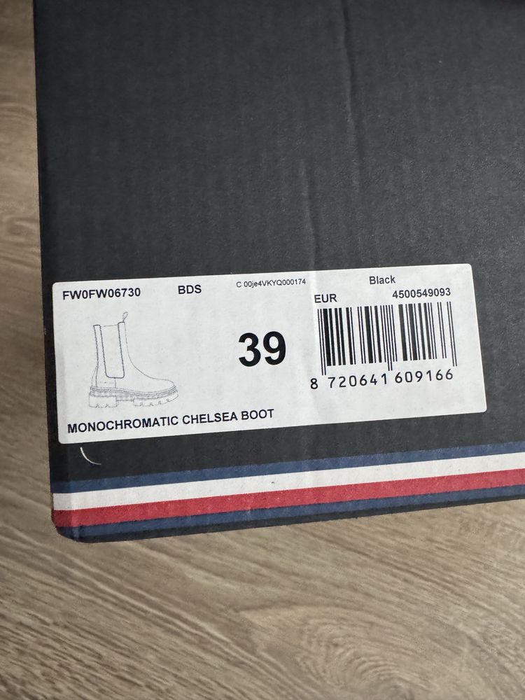 Tommy Hilfiger челсі р. 39 (оригінал) шкіряні ботінки