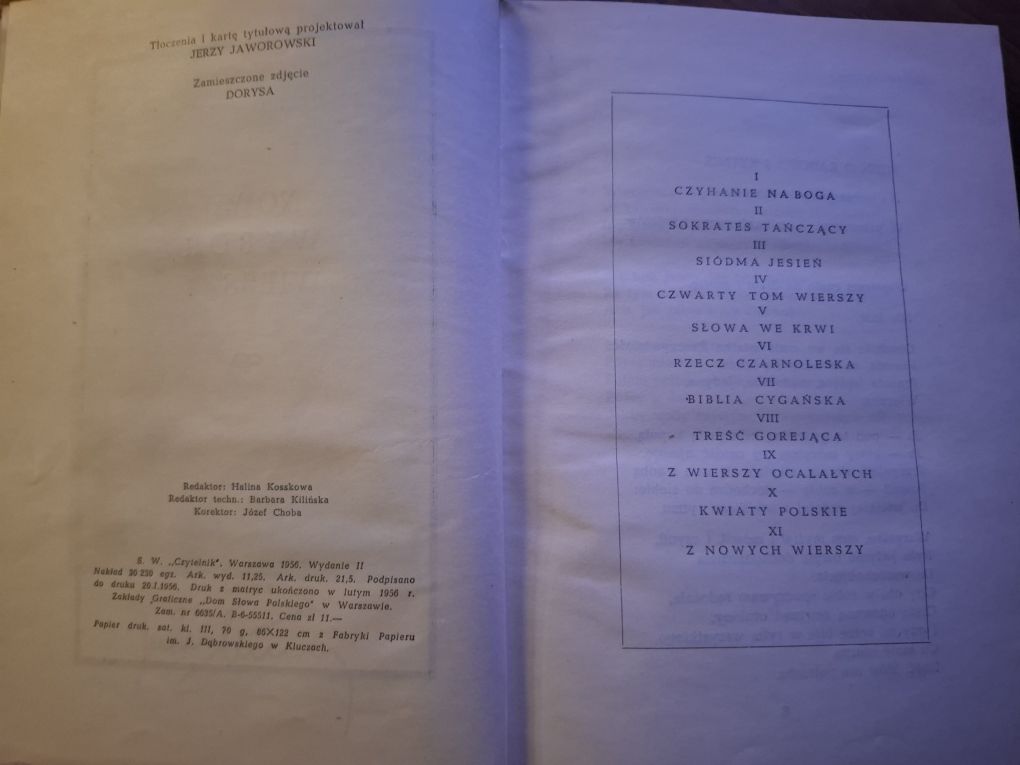 Julian Tuwim Nowy wybór wierszy 1956 Czytelnik