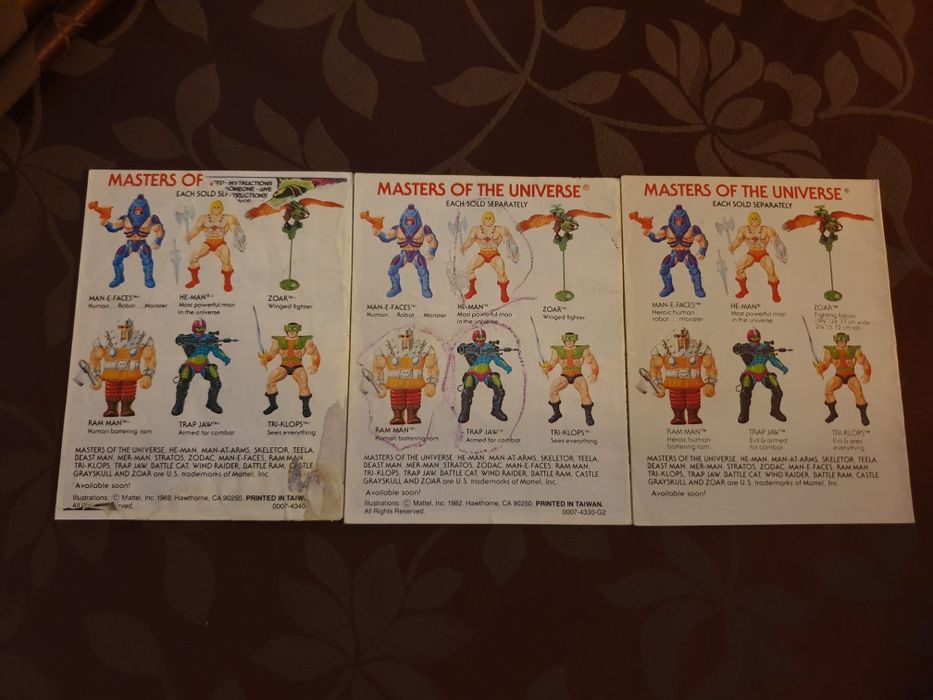 He man  minicomics 1981/1982